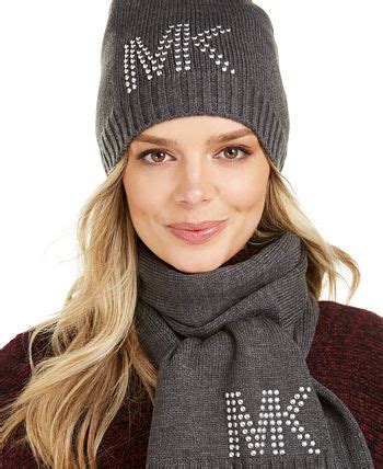 michael kors fur hat|michael kors hats and scarves.